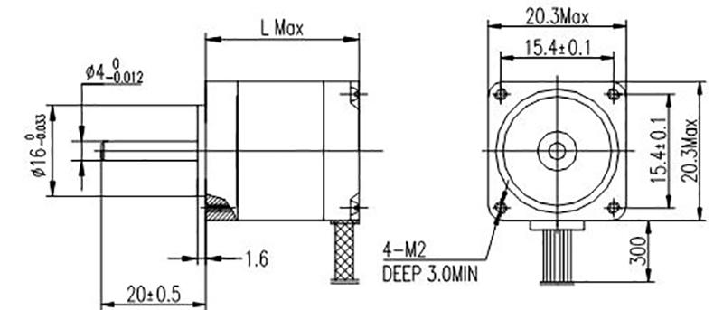 MS20 2406 detail Stepper Motor